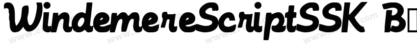 WindemereScriptSSK B字体转换